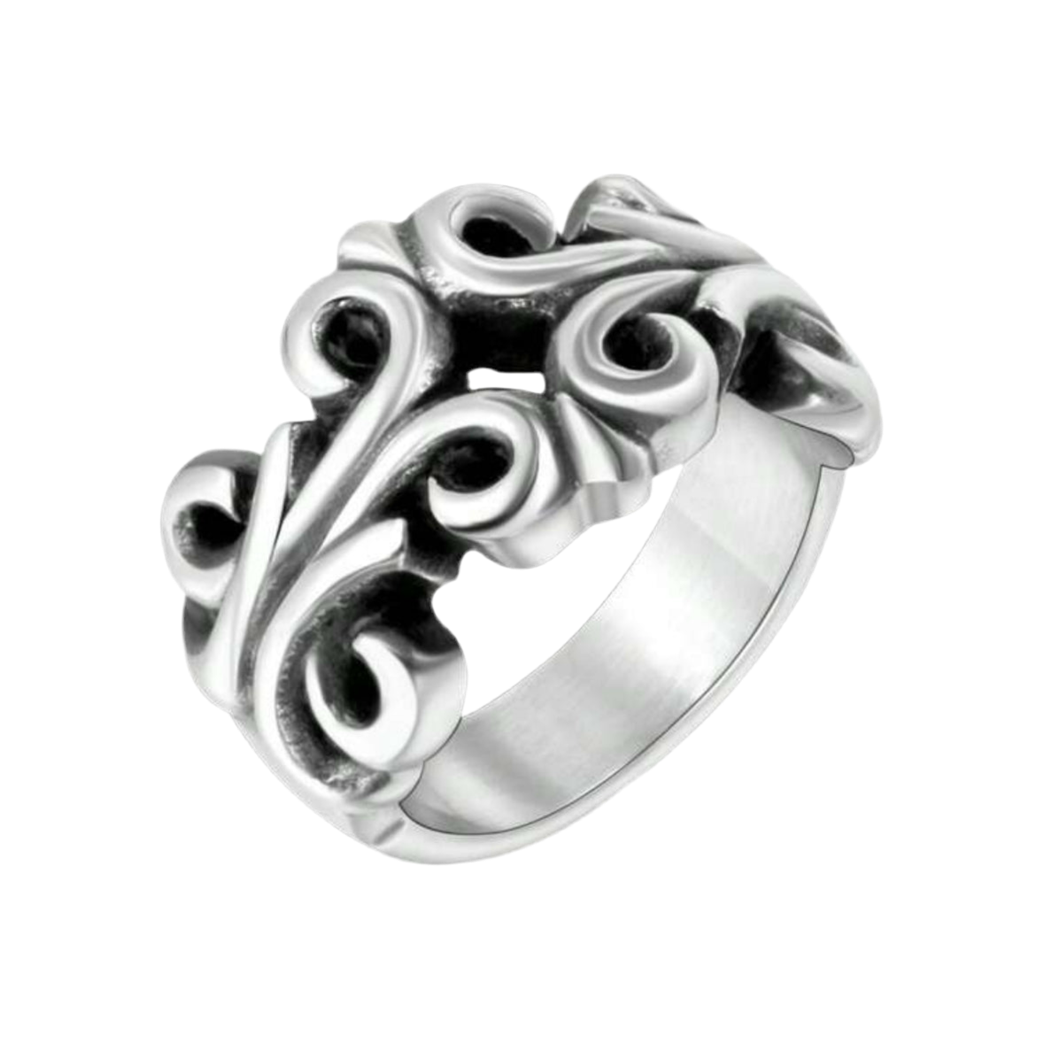 Chrome Hearts Fleur Band Ring