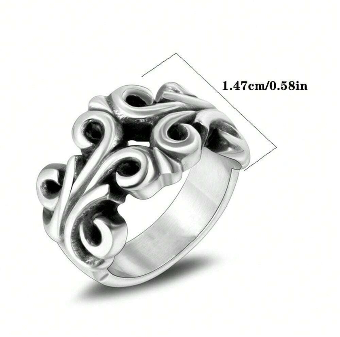 Chrome Hearts Fleur Band Ring