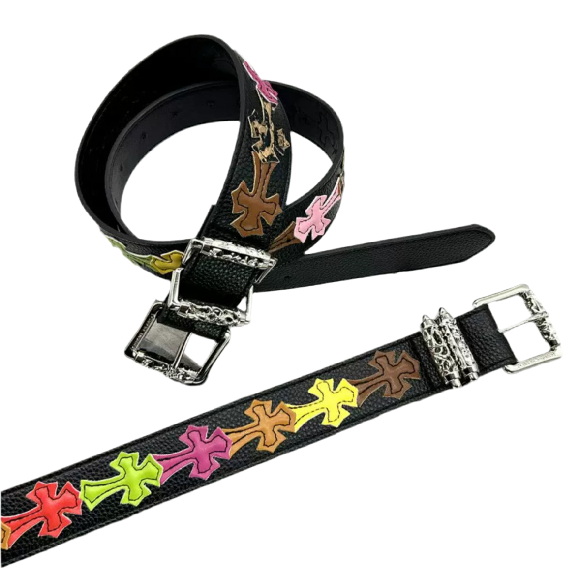 Black Multi Cross Belt