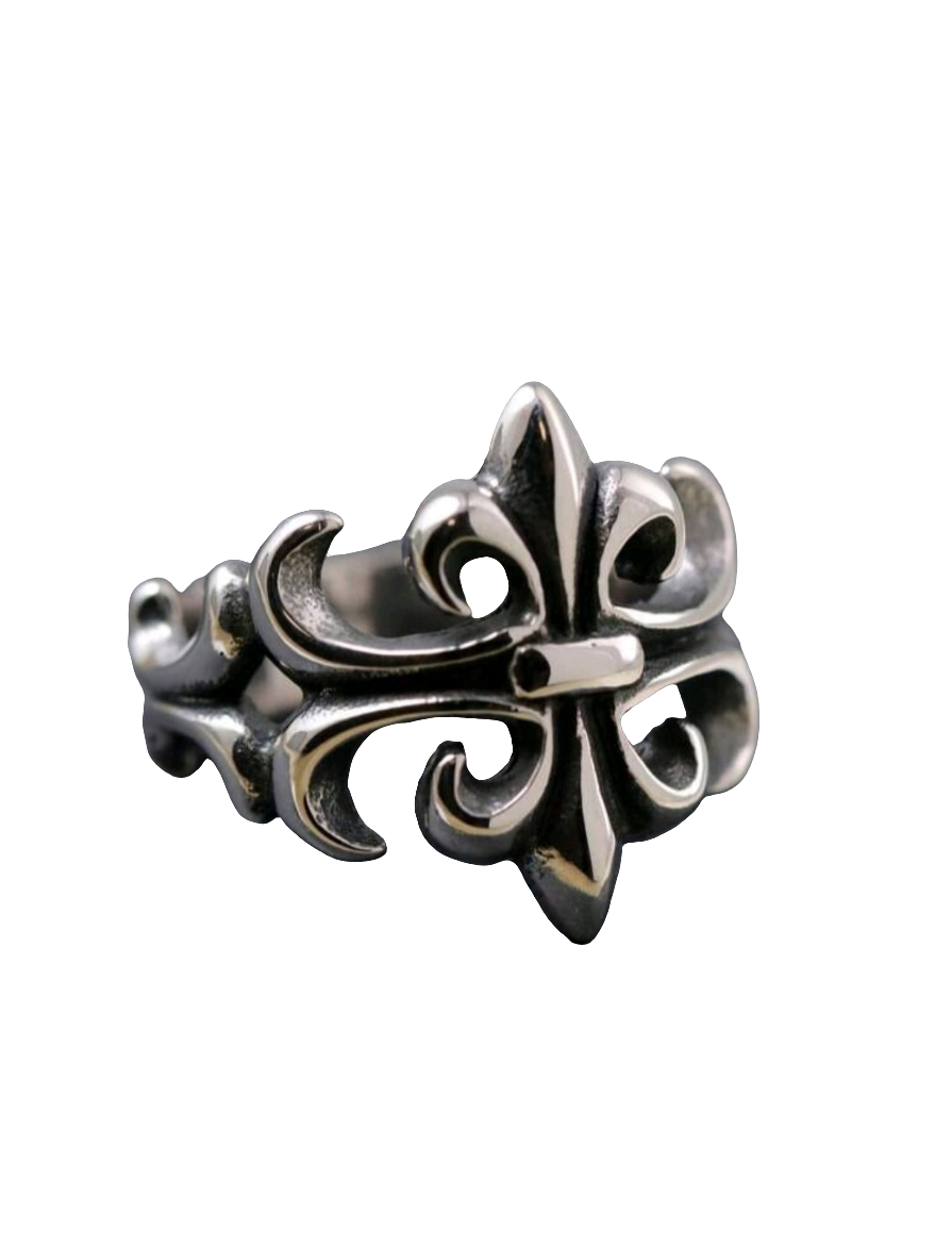 Chrome Hearts Style Stainless Steel Cross Ring