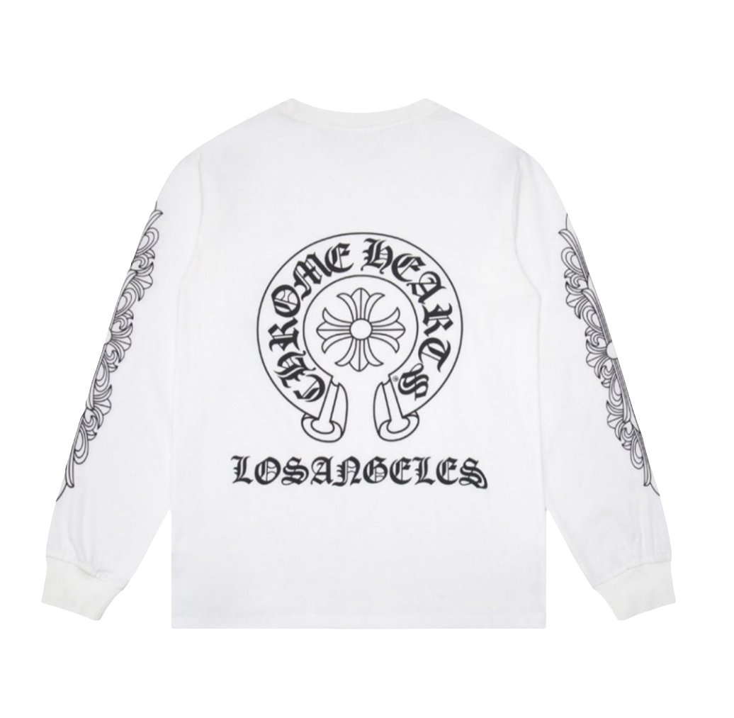 Chrome hearts long sleeve _ white tee