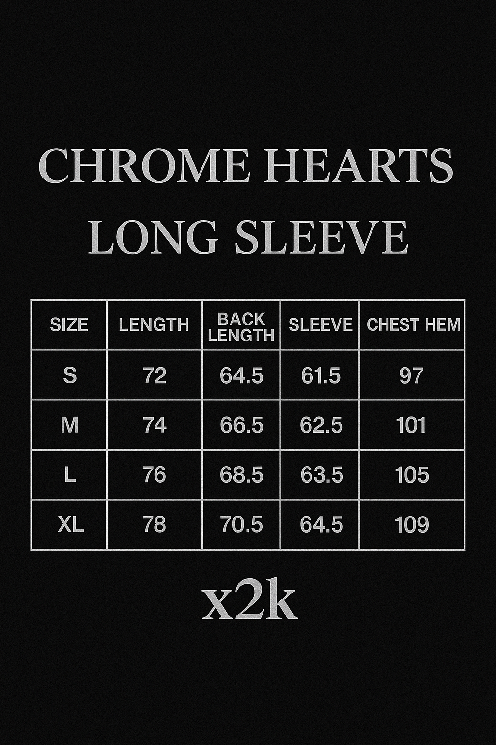 Chrome hearts long sleeve - Black & White