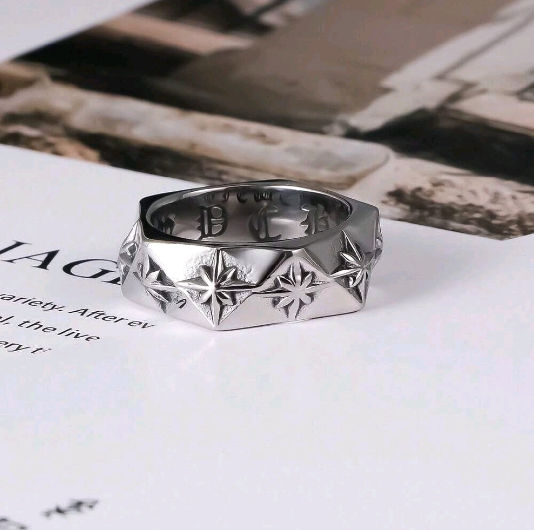 Chrome Hearts Style 3D Skull Ring – Punk Edition