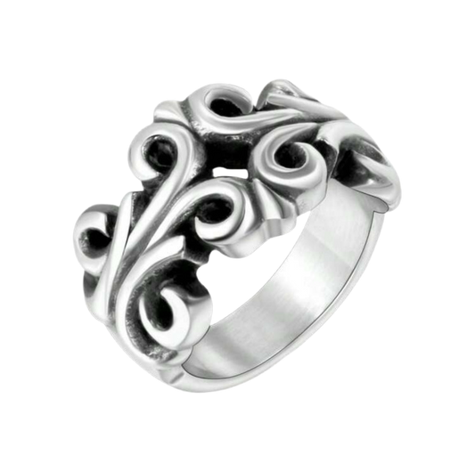 Chrome Hearts Fleur Band Ring