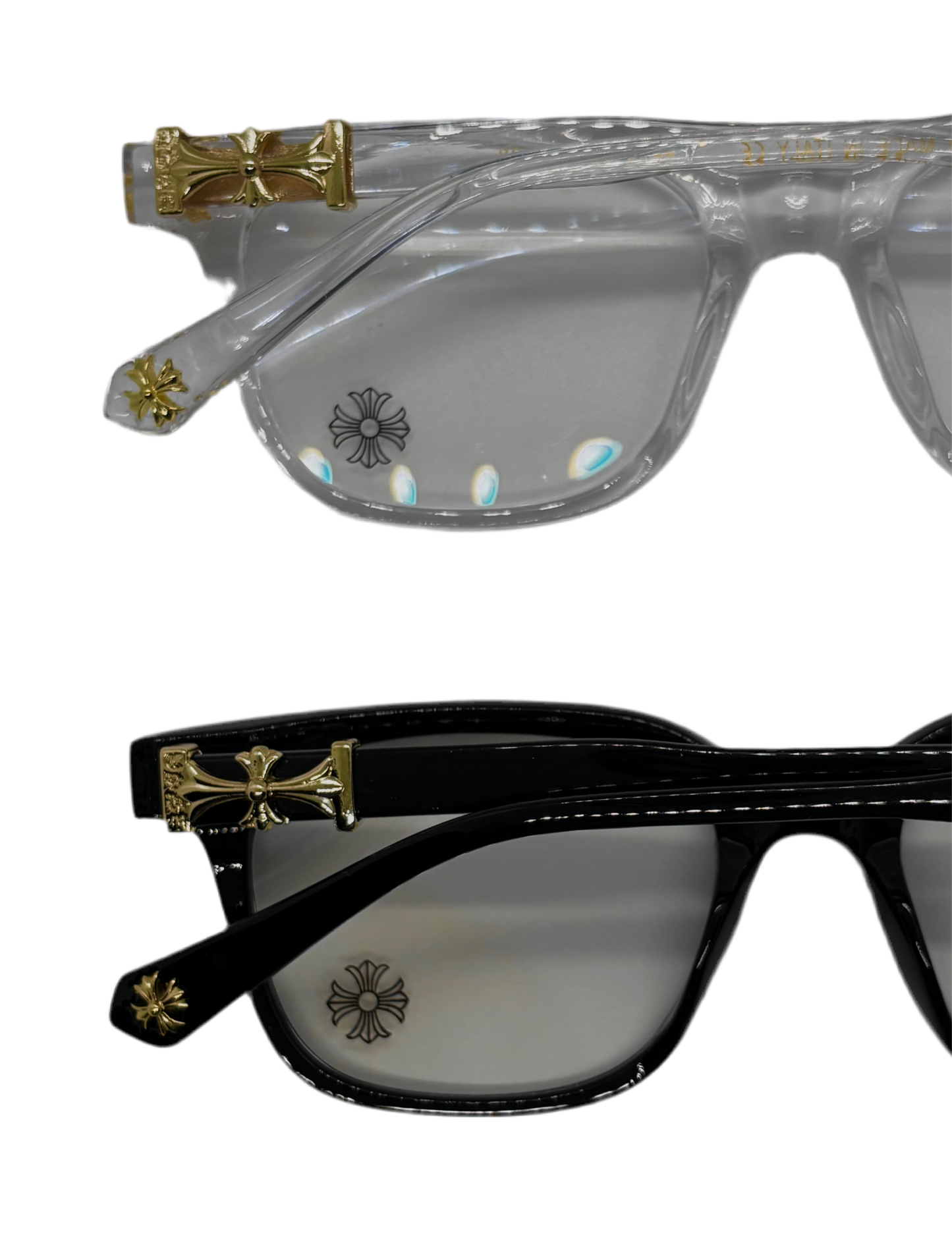 CHROME GLASSES - gold