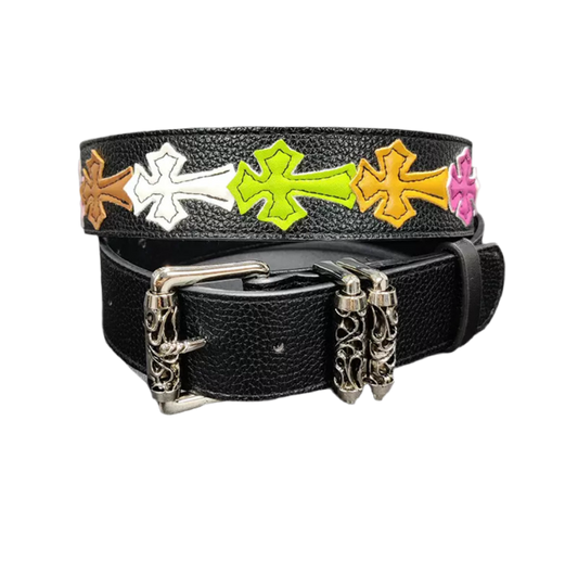 Black Multi Cross Belt