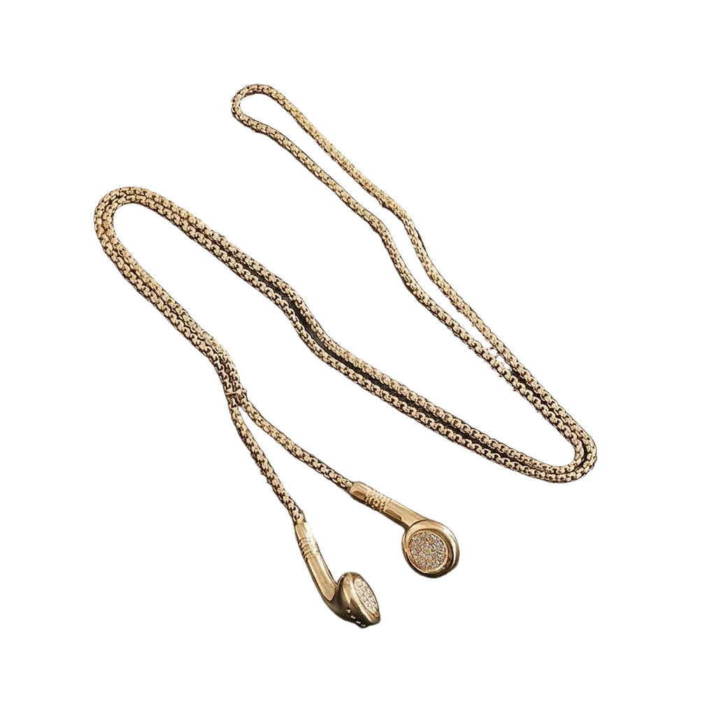 Earphone necklace