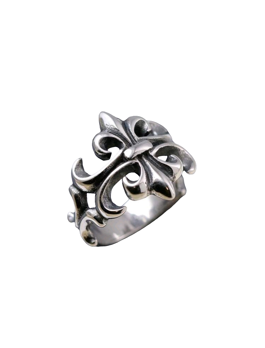 Chrome Hearts Style Stainless Steel Cross Ring