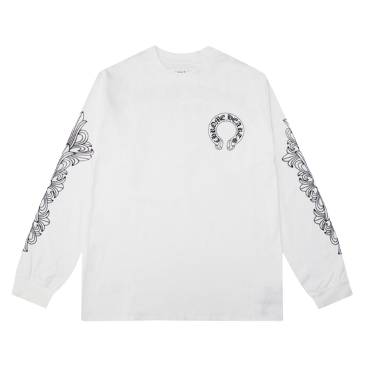 Chrome hearts long sleeve _ white tee
